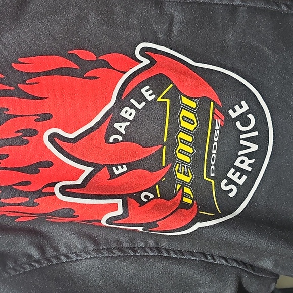 Dodge Graphic Print Demon Hell Of A Ride Bomber Jacket Size Large New - Picture 3 of 14